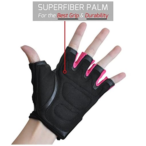 Nordic Lifting Weight Lifting Gloves for Women - Sports & Fitness, Gym and Cross Training (Pink, XS) - Image 5