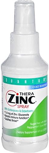 2Pack! Quantum TheraZinc Spray Peppermint Clove - 4 fl oz