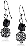 1928 Jewelry Colored Bead Ball Drop Earrings
