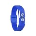 Bolayu Mens Womens Rubber LED Sports Waterproof Watch Bracelet Digital Wrist Watch Blue