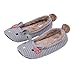 Women's Plush Winter Warm Animal Soft Cute Home Slippers Adults Indoor Bunny Grey 9-10