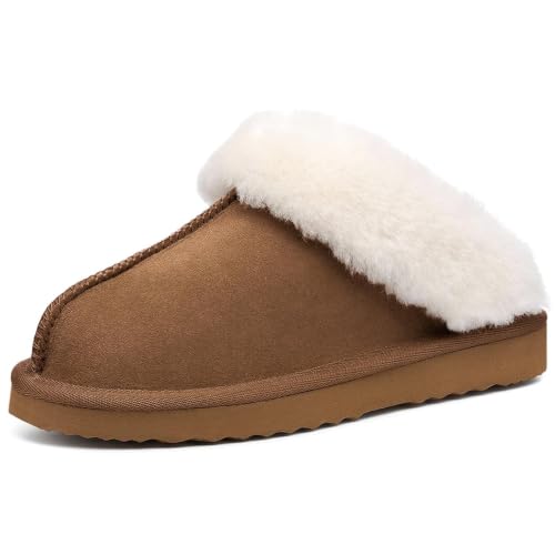 LazyStep Women's Madge Fuzzy Suede Slippers