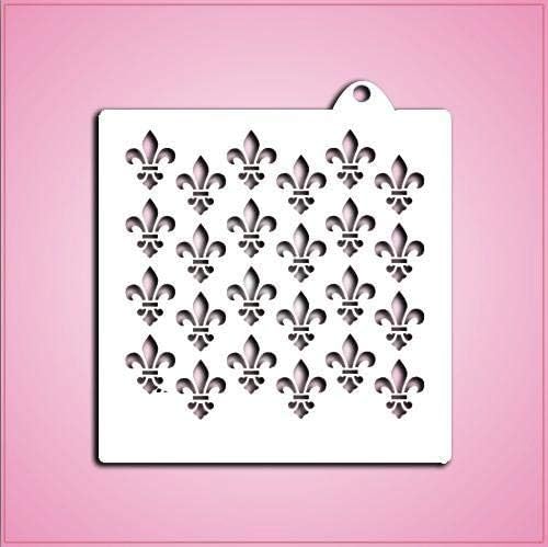 cheapcookiecutters Fleur De Lis Pattern Stencil-One Piece Only