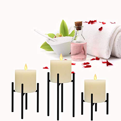 smtyle Halloween Pillar Candle Holders Set of 3 Candelabra Ideal for