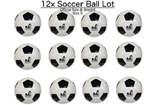 (Pack of 12) Soccer Balls Size 5 Bulk Wholesale with pump - Thumbnail 4