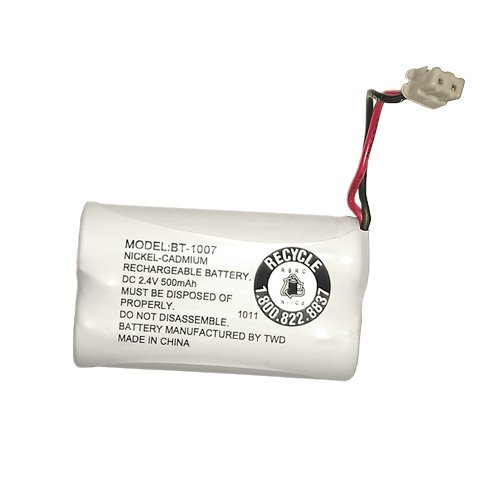 Uniden BBTY0651101 Model BT1007 Nickel-Cadmium Rechargeable Cordless Phone Battery, DC 2.4V 500mAh