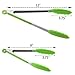 Kitchen Tongs,Xpatee 9 Inch & 12 Inch Heat Resistant Cooking Tongs with Silicone Tips for BBQ,Salads,Grilling,Serving and Fish Turning (Green)