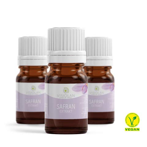 VISIOLAN Safran Extrakt, hochdosiert 15ml VEGAN 3 PACK