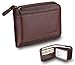 Admetus Wallet for Men Zipper Leather Wallet for Men Bifold RFID Blocking Card Holder Brown-22