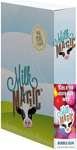 Milk Magic Bubble Gum Milk Straws 56 Straws Total