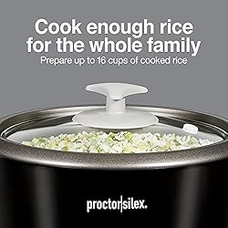 Proctor Silex Rice Cooker & Food Steamer, 16 Cups