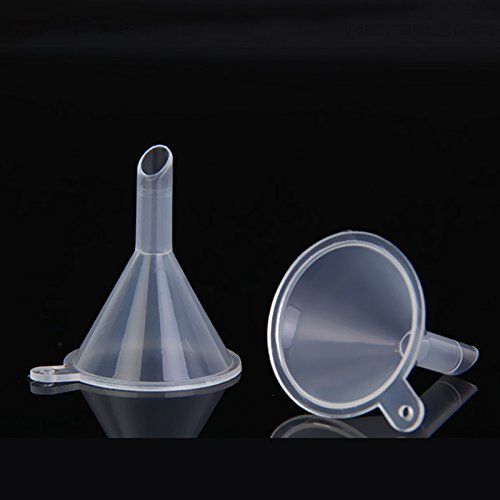 Plastic Funnel,ASDOMO Funnel For Water, Car Oil, Gas ,Gas Additives, Lubricants and Fluids,Perfume Funnel Transparent Color 20PCS