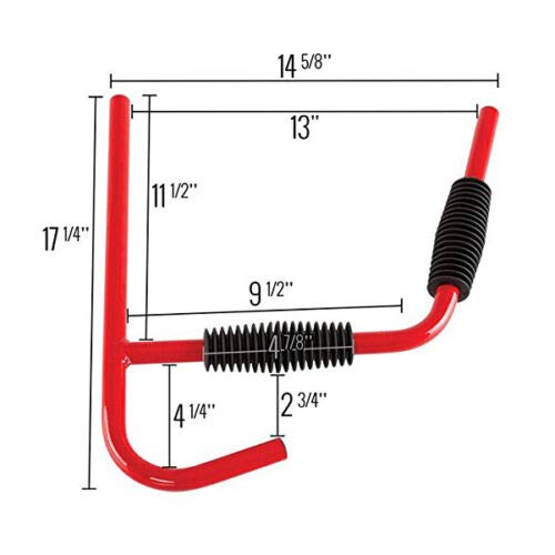Ediors Pair Steel Kayak Wall Rack Hanger Storage Heavy Duty Surfboard Canoe - Thumbnail 3