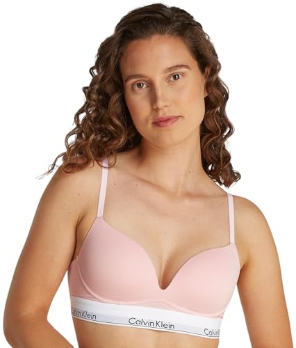 Calvin Klein Sujetador para Mujer Push-Up Plunge con Aros, Rosa (Buff Pink), 80B