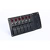 Amarine-made-6-Gang-Red-LED-Indicators-Rocker-Circuit-Breaker-Waterproof-Marine-Boat-Rv-Switch-Panel-Combined-with-Dual-USB-12v-Power-Adapter-Panel-PN-CB6-R-CB1S1S2