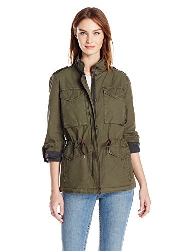 Levi's Women's Parachute Cotton Military Jacket, Army Green, X-Small