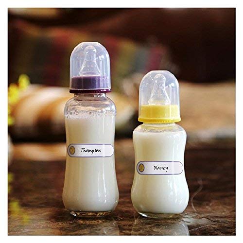 Baby Bottle Labels,Waterproof Stickers, Write-On Self-Laminating Name Labels for Daycare,School,Travel 128 Labels - Thumbnail 3