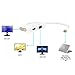Swees 3-in-1 Mini DisplayPort (Mini DP) Thunderbolt to HDMI/VGA/DVI Adapter Cable Converter Full HD 1080p for Apple Mac Book MacBook Pro MacBook Air Mac Mini