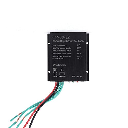 7thLake Wind Turbine Generator 400W 3 Blade Wind Driven Generator DC 12V Hybrid Waterproof Charge Controller