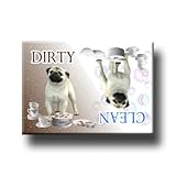 Pug Dishwasher Magnet (Fawn)