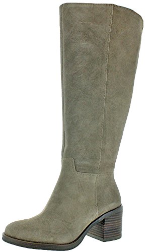 Lucky Brand Jeans Ritten Women's Heeled Wide Calf Boot Gray Size 6.5