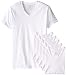 Fruit of the Loom Men's 6Pack White Stay-Tucked V-Neck Undershirts, 3XL