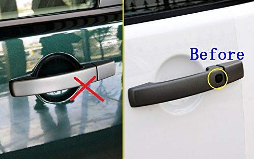 Autoparts Gloss Black Door Handle Cover Trim for Land Rover LR4 Discovery 4 2009-2016 / Range Rover Sport 2010-2013 with 4 Smart Keyhole