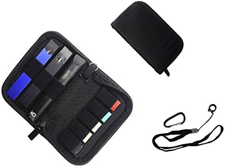 Fedira Carrying Case for JUUL,Fits JUUL, Pods & USB Charger,Wallet Case Travel Storage Bag Juul Vape Kit [Case Only]