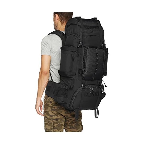 amazonbasics internal frame hiking backpack with rainfly