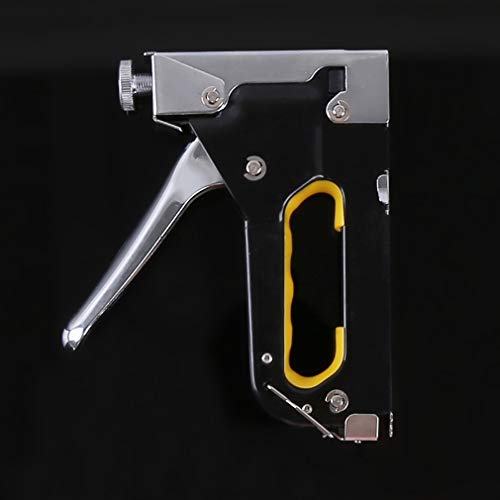 SOURBAN 3 in 1 Staple Gun Sharpshooter Manual Furniture Stapler for Hand/Hammer Tackers,Black