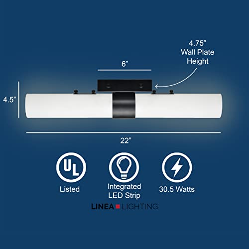 Linea di Liara Perpetua Modern LED Bathroom Vanity Light Bar 22 Inch