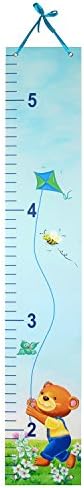 OKAYPAINTING- Bear Growth Chart Hanging Height Measurement Chart For Baby, Boys, and Girls Perfect Nursery or Baby Room Addition