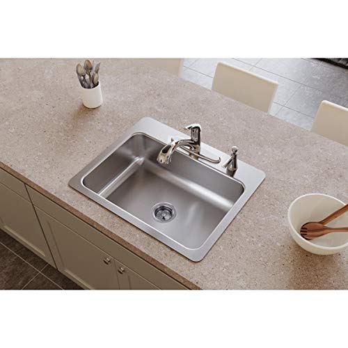 Elkay DSESR127224 Dayton Single Bowl Dual Mount Stainless Steel Sink - //medicalbooks.filipinodoctors.org