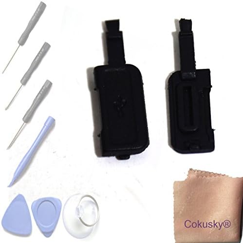 Cokusk 2 PCS USB Charger Charging Port USB Cover Flap Replacement Part for Samsung Galaxy S5 Active G870A G870