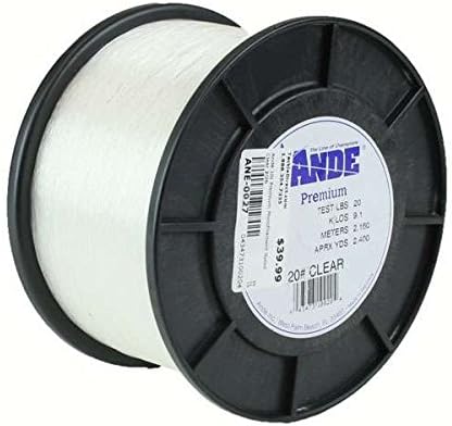 Ande A3-50C Premium Monofilament, 3-Pound Spool, 50-Pound Test, Clear Finish