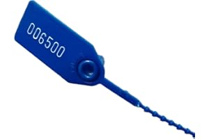 XF-VEL Plastic Tamper Seals Numbered Tags Security Seal Waterproof Tag Zip Ties Pull Tight Lock 9.84" Pack of 500 pcs Navy Blue