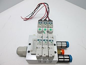 TCP Motion DV1140 Bank of 3 Pneumatic Solenoid Valves 24VDC 0.06W w