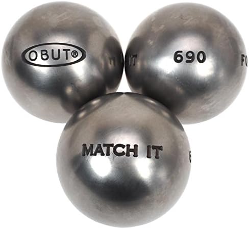 Obut – Match It (0) 72 mm: – Petanque Balls Stainless Steel