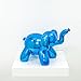 Made By Humans Balloon Elephant Money Bank, Cool and Unique Ceramic Piggy Bank with High-Gloss Finish, Blue