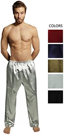 SILK MODA Big & Tall Mens Silk Pajama Sleep/Lounge Pants (Light Weight/Summer)