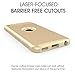 iPod Touch 6 Case, iPod Touch 5 Case, Rhidon Slim Shockproof Armor Hard Rugged Ultra Protective Back Rubber Dual Layer Impact Protection Cover for Apple iPod Touch 5 6th Generation (Gold)