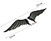 1 Pair Silver Angel Wings Emblem 3D Metal Car Auto Motorcycle Symbol Totem Badge Sticker Car Tuning Styling