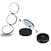 butyface Rechargeable Lighted Travel Makeup Mirror, 1X, 5X and 10X Magnifying Mirror with Lights, Tri-fold Compact Vanity Mirrors Folding Travel Mirror with LED Lights