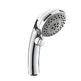 HOMELODY High Pressure Handheld Shower Head with ON/OFF Pause Switch 5-settings Water Saving Showerhead Shower, Chrome Finish Bathroom Puppy Shower Accessories, US cUPC Certific, Alcachofa