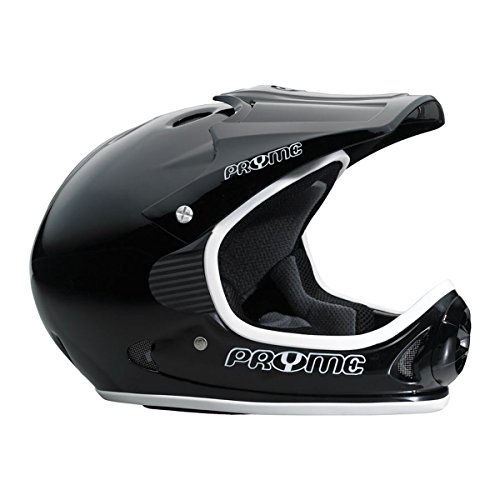 Pryme US Full Face Helmet, - LG / XL (57-62cm), Black/White, Trim