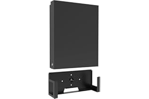 Monzlteck Wall Mount for Xbox One X (Not Fit for One Original)，All Metal Vertical Hanging On Wall with Power Botton Left/Right,Wall Shelf Bracket for X1X