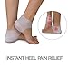 Ballotte Heel Protectors (2 Pairs) - Fast Foot Pain Relief - Plantar Fasciitis Cushions - For Bruised Foot, Sore Feet, Spurs, Running Shoes Protector Pads Wrap Men and Women (4)