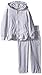 Juicy Couture Little Girls' Toddler 2 Piece Velour Hooded Jacket and Pant Set, Gray, 3T