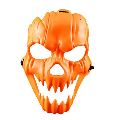 Halloween Mask,Kasien Halloween Smiling Face Plastic Mask Fancy Dress Party Funny Dress Up Props (Halloween Mask) - Thumbnail 4