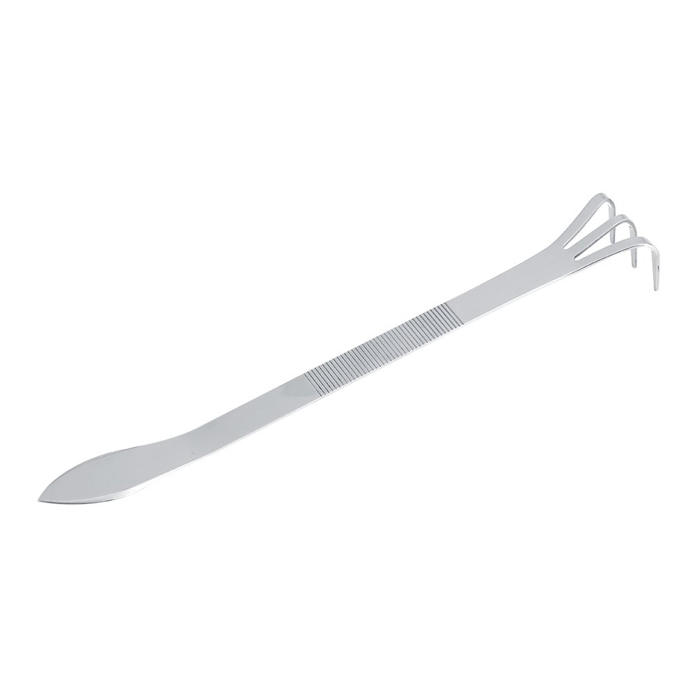 Yosoo 8.3inch Gardening Rake Stainless Steel 3 Tines Plants Pot Rake Gardening Cultivator Soil Farming Tools Small Pots Rake